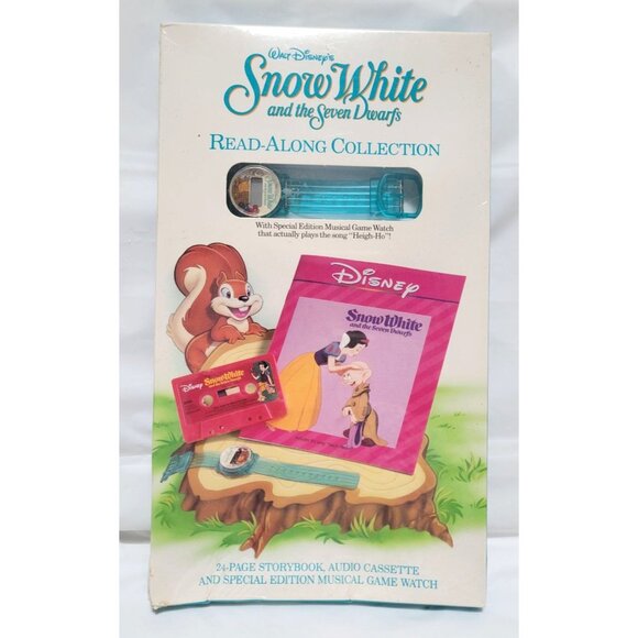 Disney's Snow White & The Seven Dwarfs Read-Along Collection Book Cassette Watch - Picture 1 of 7